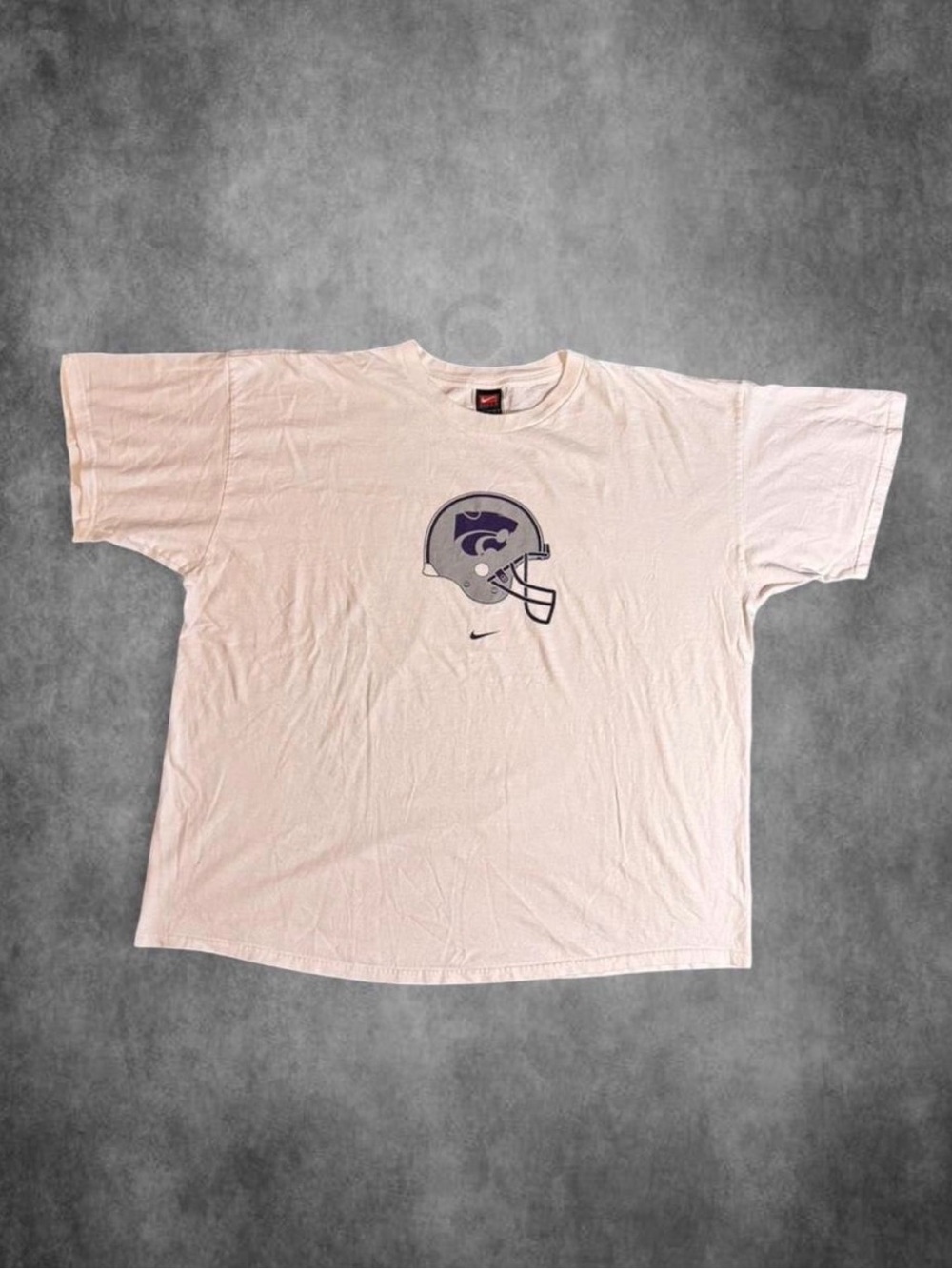 Nike White Kansas State Wildcats Helmet Graphic Tee